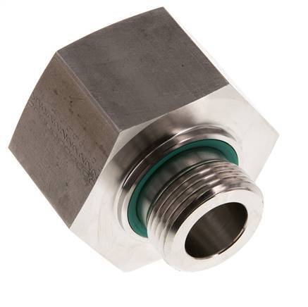 G 1'' x G 1 1/2'' M/F Reduzierstück aus Edelstahl 315 Bar - Hydraulisch