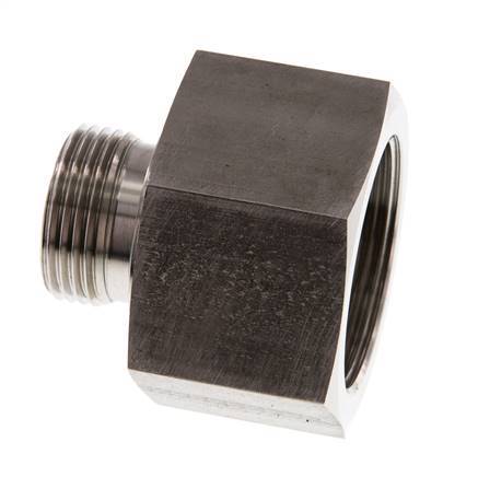 G 1'' x G 1 1/2'' M/F Reduzierstück aus Edelstahl 315 Bar - Hydraulisch