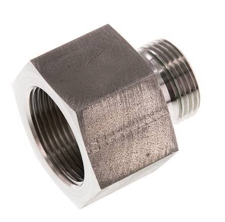 G 1'' x G 1 1/4'' M/F Reduzierstück aus Edelstahl 400 Bar - Hydraulik