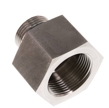 G 1'' x G 1 1/4'' M/F Reduzierstück aus Edelstahl 400 Bar - Hydraulik
