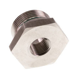 G 1 1/4'' x G 1/2'' M/F Reduzierstück aus Edelstahl 400 Bar - Hydraulik