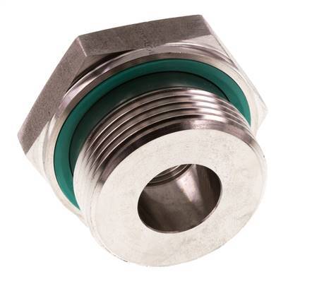 G 1 1/4'' x G 1/2'' M/F Reduzierstück aus Edelstahl 400 Bar - Hydraulik