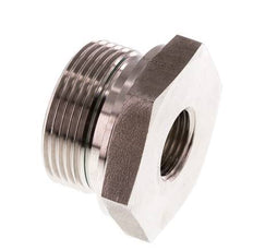 G 1 1/4'' x G 1/2'' M/F Reduzierstück aus Edelstahl 400 Bar - Hydraulik