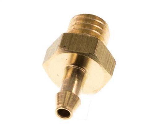 M5 Male x 2mm Brass Hose barb 10 Bar [5 Pieces]