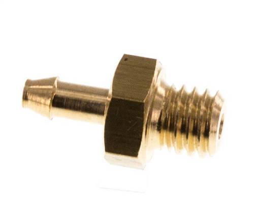 M5 Male x 2mm Brass Hose barb 10 Bar [5 Pieces]