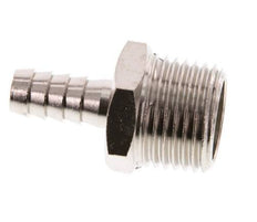 R 1/2'' Male x 9mm Nickel plated Brass Hose barb 16 Bar [2 Pieces]