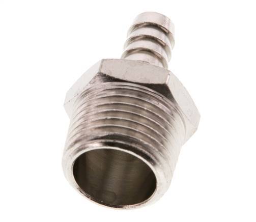 R 1/2'' Male x 9mm Nickel plated Brass Hose barb 16 Bar [2 Pieces]