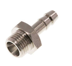 G 1/4'' Male x 6mm Nickel plated Brass Hose barb 16 Bar [5 Pieces]