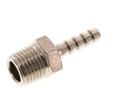 R 1/4'' Male x 5mm Nickel plated Brass Hose barb 16 Bar [5 Pieces]