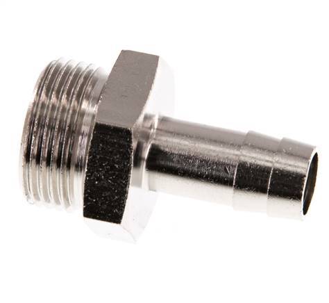 G 3/4'' Außengewinde x 13mm Vernickeltes Messing Schlauchanschluss 16 Bar