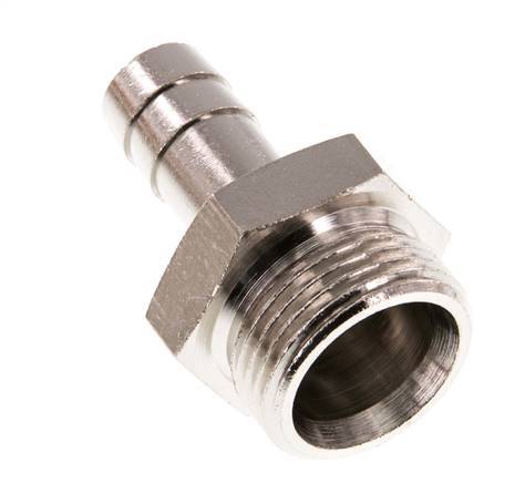 G 3/4'' Außengewinde x 13mm Vernickeltes Messing Schlauchanschluss 16 Bar