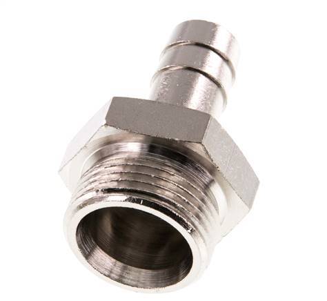 G 3/4'' Außengewinde x 13mm Vernickeltes Messing Schlauchanschluss 16 Bar