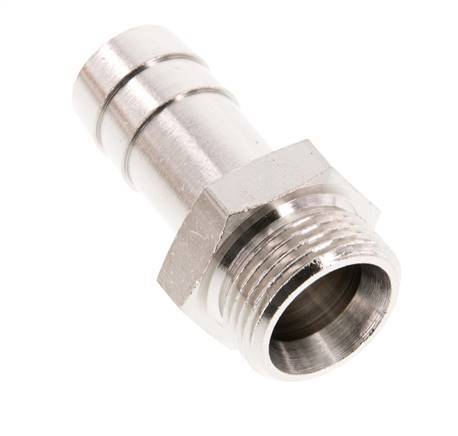 G 3/4'' Außengewinde x 19mm Vernickeltes Messing Schlauchanschluss 16 Bar