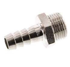 G 3/8'' Male x 9mm Nickel plated Brass Hose barb 16 Bar [5 Pieces]