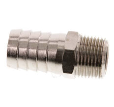 R 3/8'' Male x 16mm Nickel plated Brass Hose barb 16 Bar [2 Pieces]