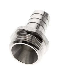G 1'' Außengewinde x 19 mm Vernickeltes Messing Schlauchanschluss 16 bar