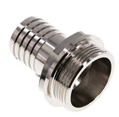 G 1 1/2'' Außengewinde x 32 mm Messing vernickelt Schlauchanschluss 16 bar