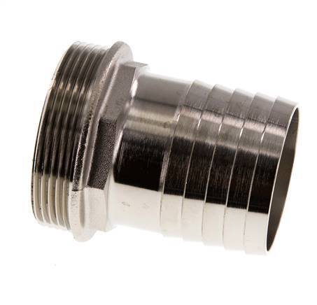 G 2'' Außengewinde x 50mm Vernickeltes Messing Schlauchanschluss 16 Bar