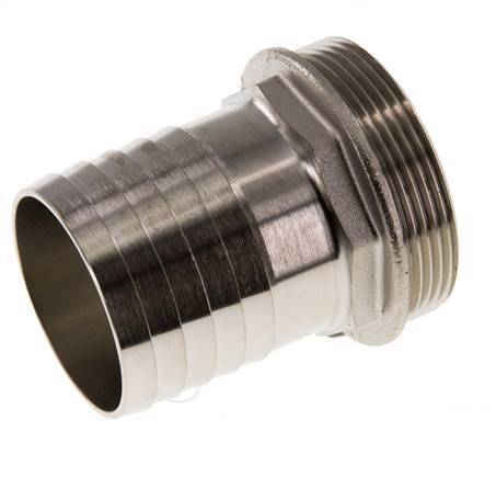 G 2'' Außengewinde x 50mm Vernickeltes Messing Schlauchanschluss 16 Bar