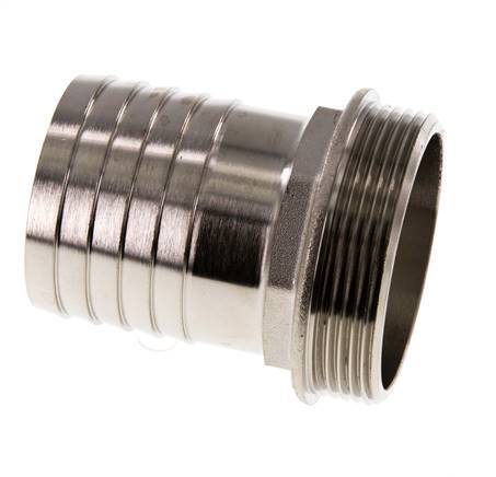 G 2'' Außengewinde x 50mm Vernickeltes Messing Schlauchanschluss 16 Bar