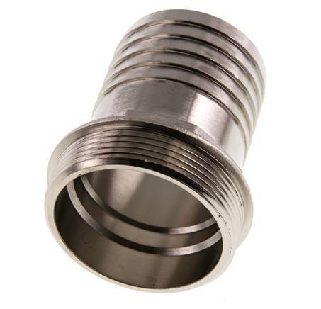 G 2'' Außengewinde x 50mm Vernickeltes Messing Schlauchanschluss 16 Bar