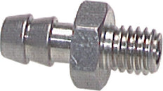 M5 Male x 3mm Nickel plated Brass Hose barb 16 Bar [5 Pieces]
