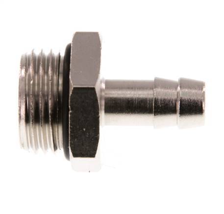 G 1/2'' Male x 9mm Vernickeltes Messing Schlauchanschlussstück mit NBR Dichtung 30 Bar [2 Stück]