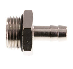 G 1/2'' Male x 9mm Vernickeltes Messing Schlauchanschlussstück mit NBR Dichtung 30 Bar [2 Stück]