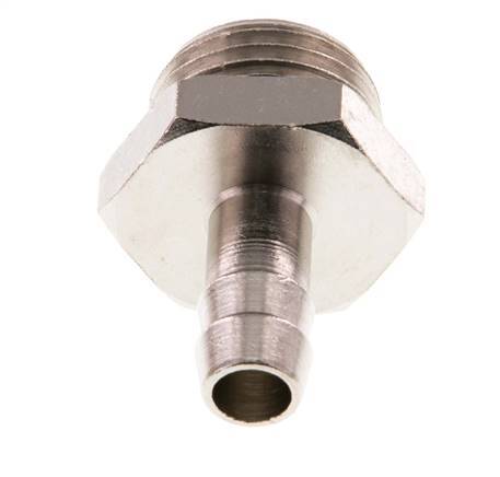 G 1/2'' Male x 9mm Vernickeltes Messing Schlauchanschlussstück mit NBR Dichtung 30 Bar [2 Stück]