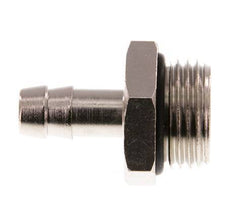 G 1/2'' Male x 9mm Vernickeltes Messing Schlauchanschlussstück mit NBR Dichtung 30 Bar [2 Stück]
