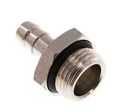 G 1/2'' Male x 9mm Vernickeltes Messing Schlauchanschlussstück mit NBR Dichtung 30 Bar [2 Stück]