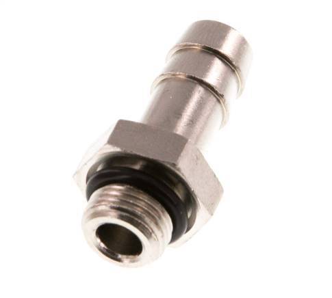 G 1/8'' Male x 8mm Nickel plated Brass Hose barb with NBR Seal 30 Bar [5 Pieces]