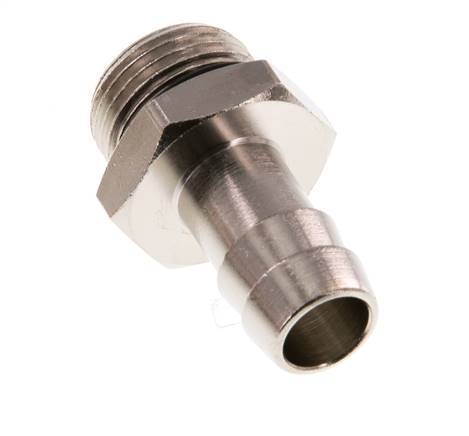 G 3/8'' Male x 12mm Nickel plated Brass Hose barb with NBR Seal 30 Bar [2 Pieces]
