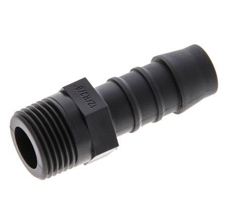 R 3/8'' Male x 12mm PA 6 Hose barb 10 Bar [10 Pieces]