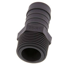 R 1'' Male x 25mm PA 6 Hose barb 10 Bar [2 Pieces]