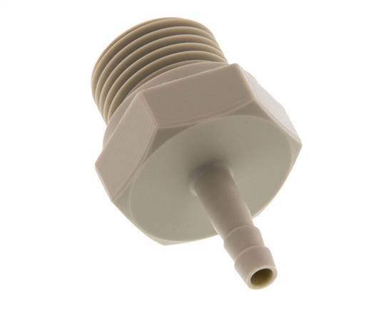 G 1/2'' Außengewinde x 4 mm Polypropylen (PP) Schlauchtülle 10 bar