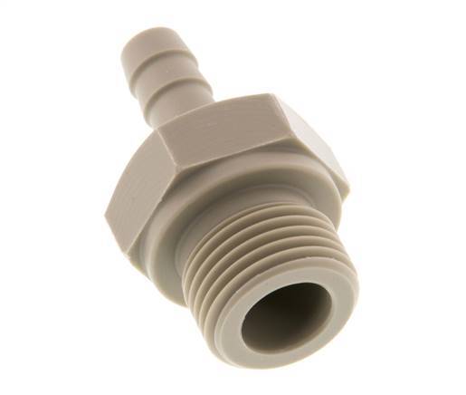 G 1/2'' Außengewinde x 8 mm Polypropylen (PP) Schlauchtülle 10 bar
