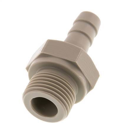 G 1/2'' Außengewinde x 10 mm Polypropylen (PP) Schlauchtülle 10 bar