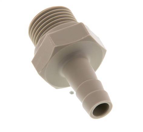 G 1/2'' Außengewinde x 10 mm Polypropylen (PP) Schlauchtülle 10 bar