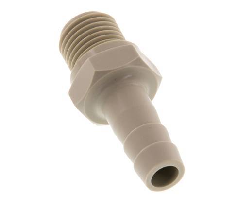 G 1/4'' Male x 8mm Polypropylene (PP) Hose barb 10 Bar