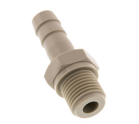 G 1/4'' Außengewinde x 8 mm Polypropylen (PP) Schlauchtülle 10 bar