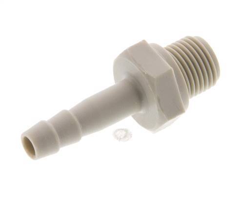 G 1/8'' Außengewinde x 4 mm Polypropylen (PP) Schlauchtülle 10 bar