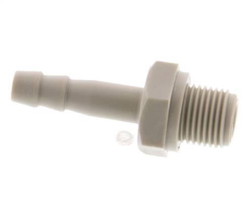G 1/8'' Außengewinde x 4 mm Polypropylen (PP) Schlauchtülle 10 bar
