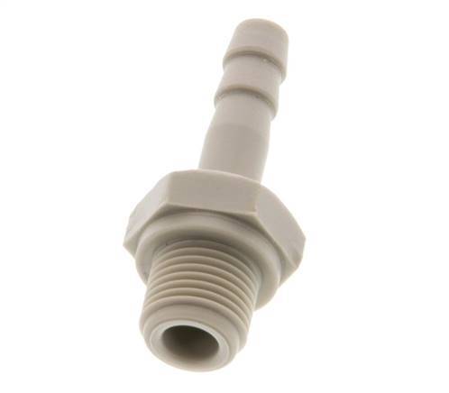 G 1/8'' Außengewinde x 4 mm Polypropylen (PP) Schlauchtülle 10 bar