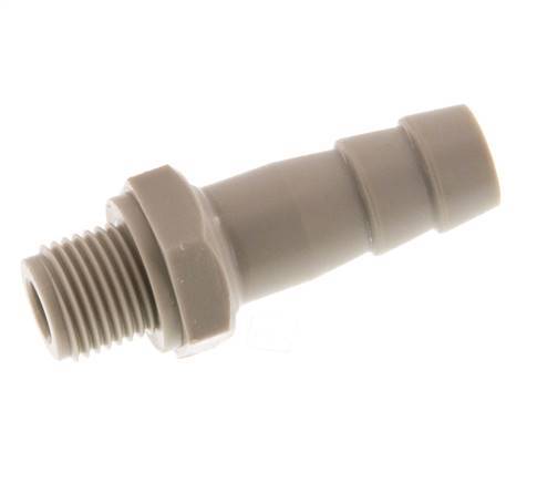G 1/8'' Außengewinde x 8mm Polypropylen (PP) Schlauchtülle 10 Bar