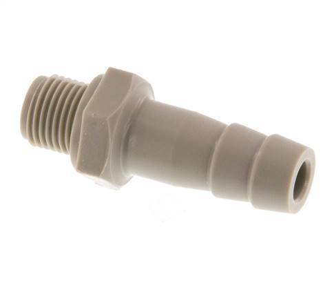 G 1/8'' Außengewinde x 8mm Polypropylen (PP) Schlauchtülle 10 Bar