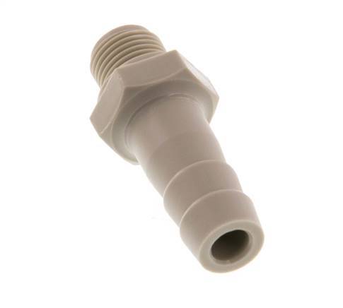 G 1/8'' Außengewinde x 8mm Polypropylen (PP) Schlauchtülle 10 Bar