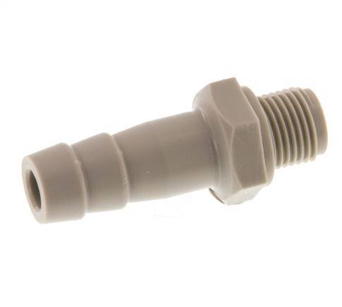 G 1/8'' Außengewinde x 8mm Polypropylen (PP) Schlauchtülle 10 Bar