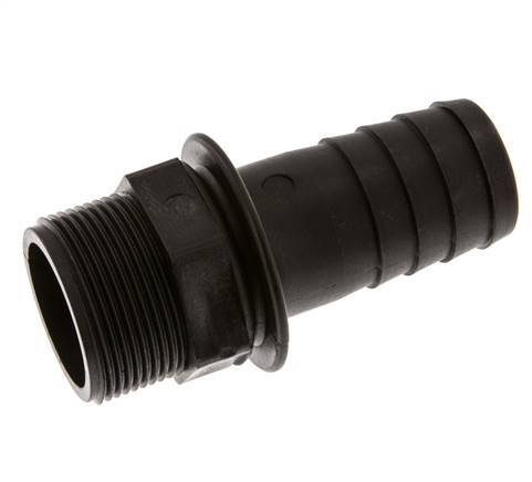 G 1 1/2'' Außengewinde x 38 mm Polypropylen (PP) Schlauchtülle 10 bar