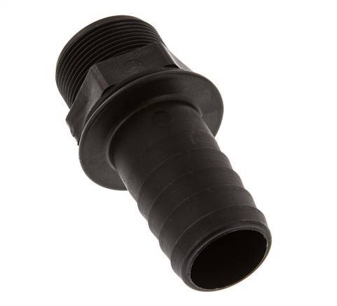 G 1 1/2'' Außengewinde x 38 mm Polypropylen (PP) Schlauchtülle 10 bar